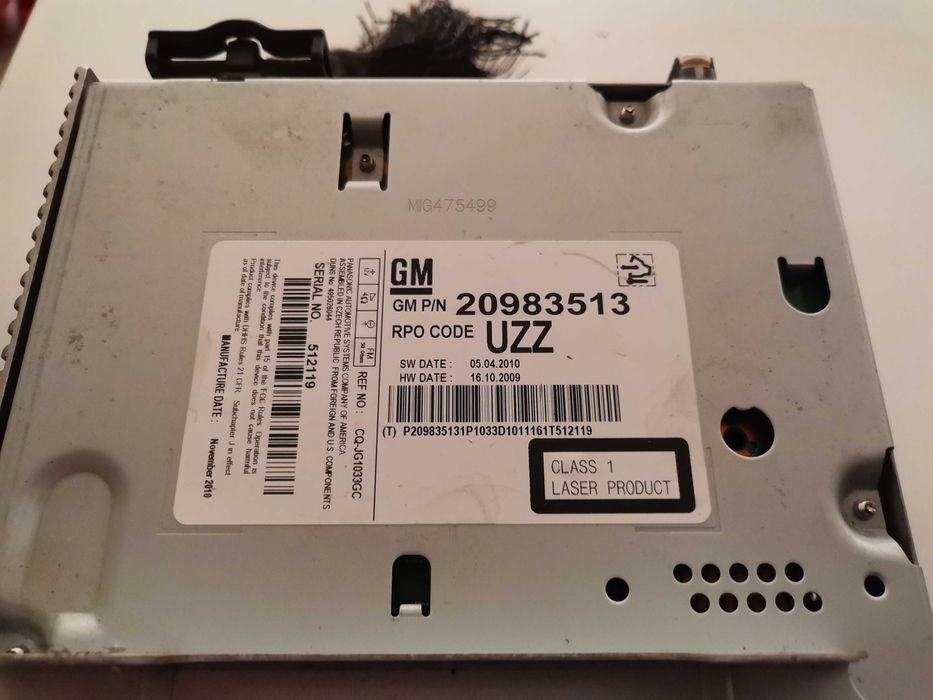 Сд/CD  зс Опел Астра /Opel Astra J 2009-2014 г.