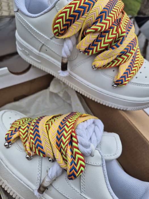 Nike air force 1 rope yellow lanvin