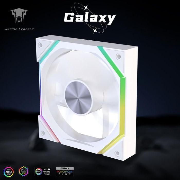 Комплект 3 reverse вентилатора Jungle Leopard XH White
