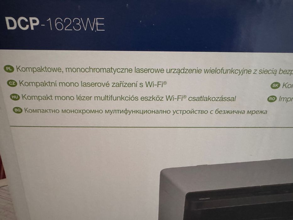 Brother DCP-1623WE Wi-Fi лазерен принтер + 3 тонера + 3 пакета А4 хартия
