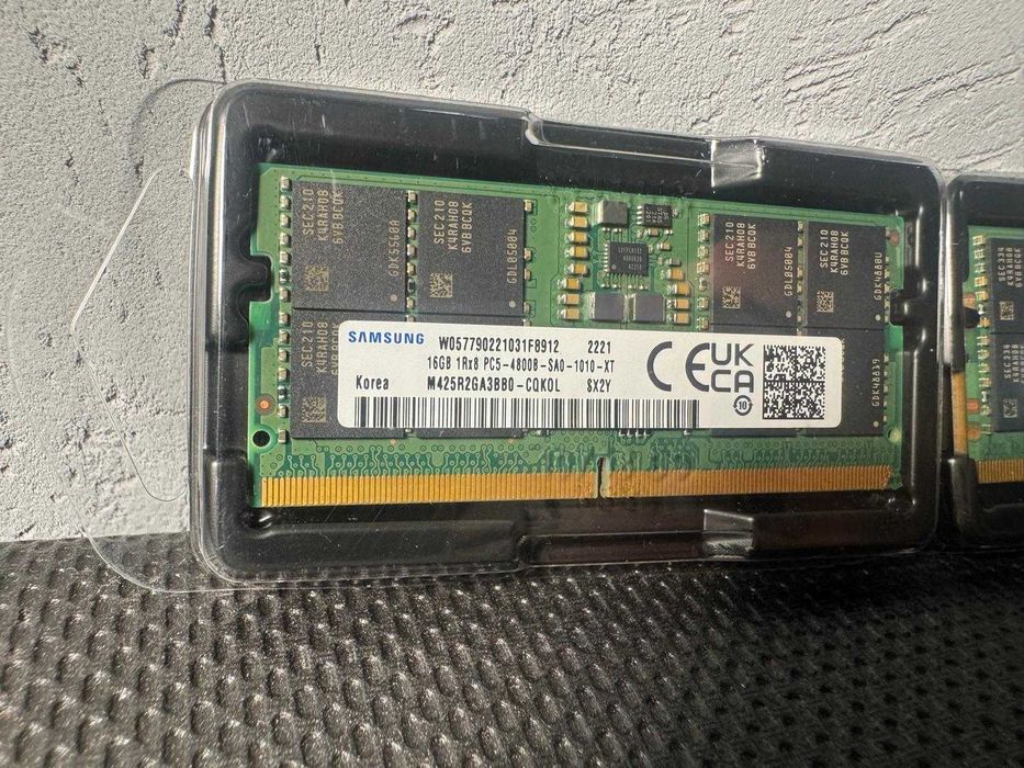 Kit RAM Samsung 32GB 2x16GB DDR5 4800MHz SODIMM Laptop