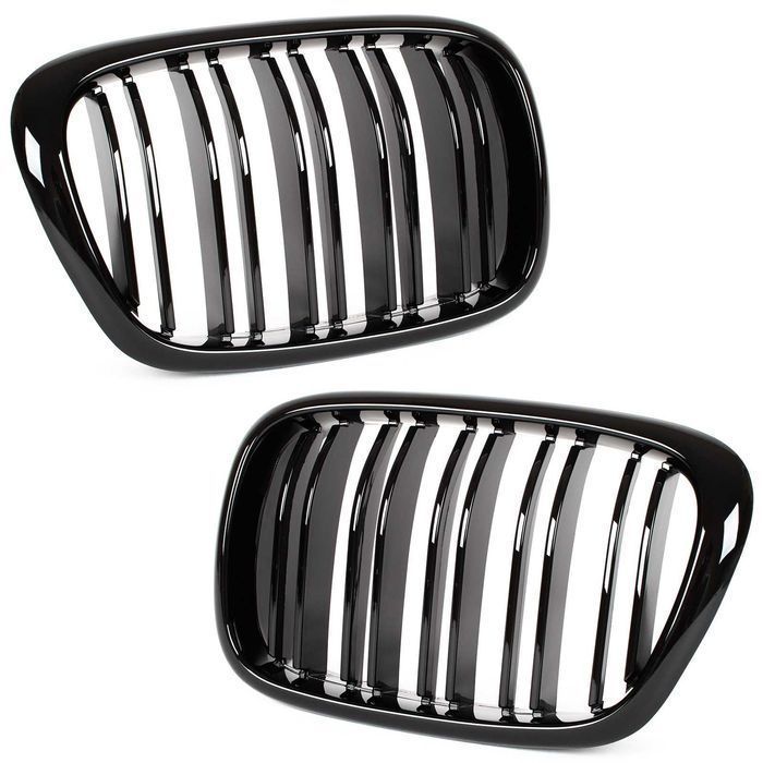 Grile duble BMW Seria 5 E39 1995-2003 Negru Lucios