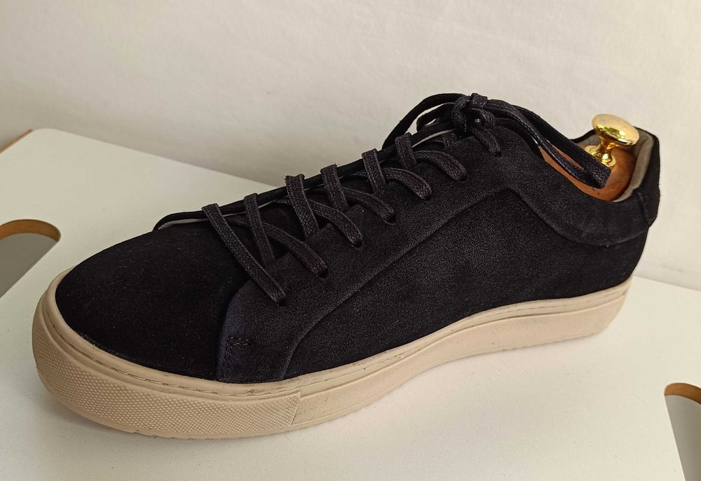 Pantofi sport casual 42 premium Strellson NOI piele naturala moale