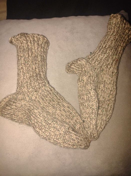 Ръчно изплетени детски терлички