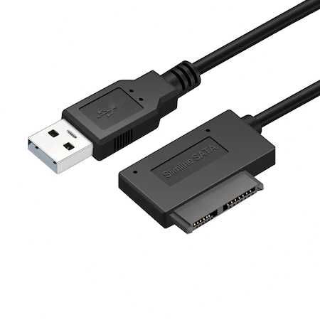 Cablu adaptor SATA 13 pini Slimline SATA la USB unitate optica laptop