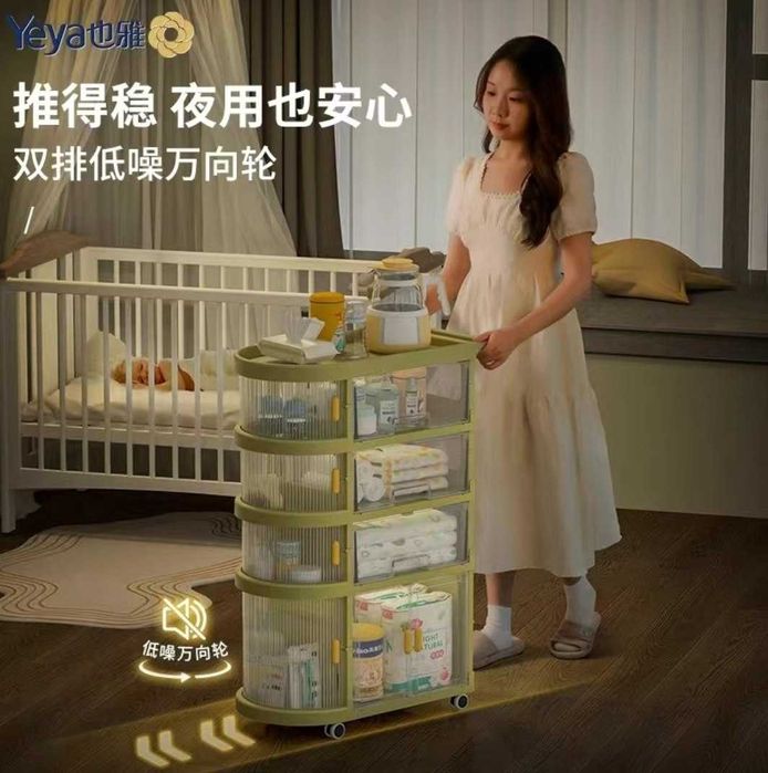 Детский Шкаф Yeya складной на колесах болалар шкафи shkaf шкаф белый