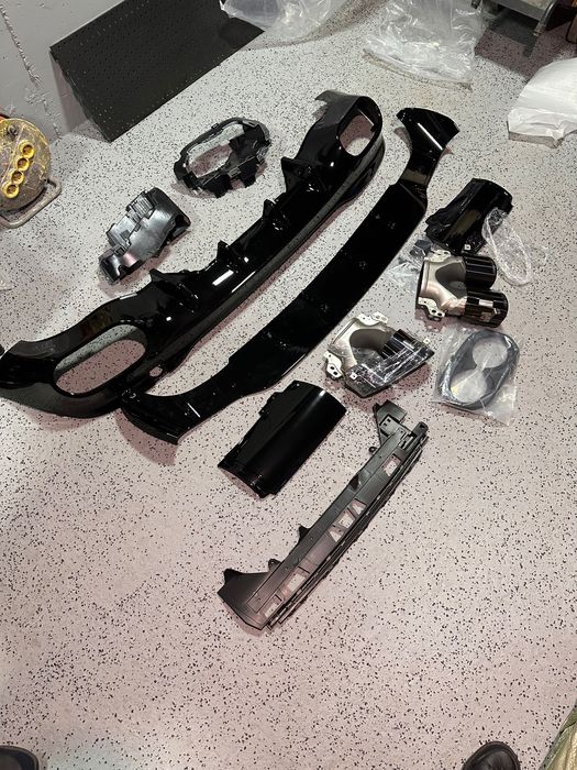 CLA Диффузор заднего бампера C118 AMG