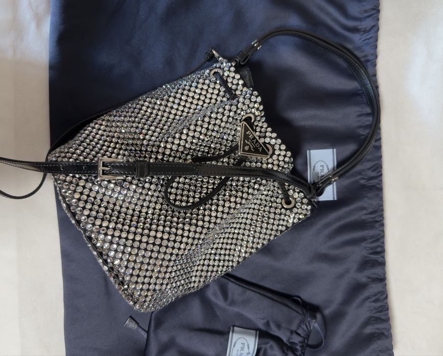 Prada Mini Crystal Satin Bag, оригинал