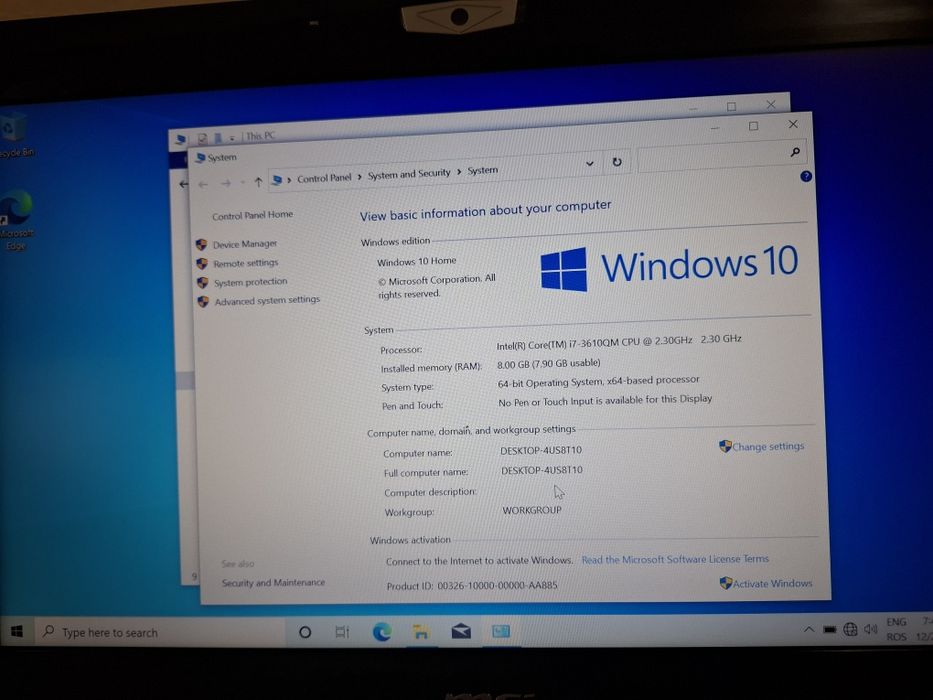 Vand Laptop Gaming msi i7
