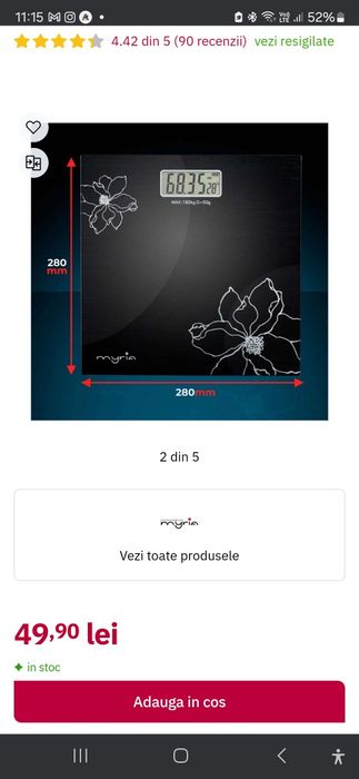 Cantar de baie Myria