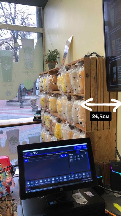 Дървени щайги подходящи за търговски щанд