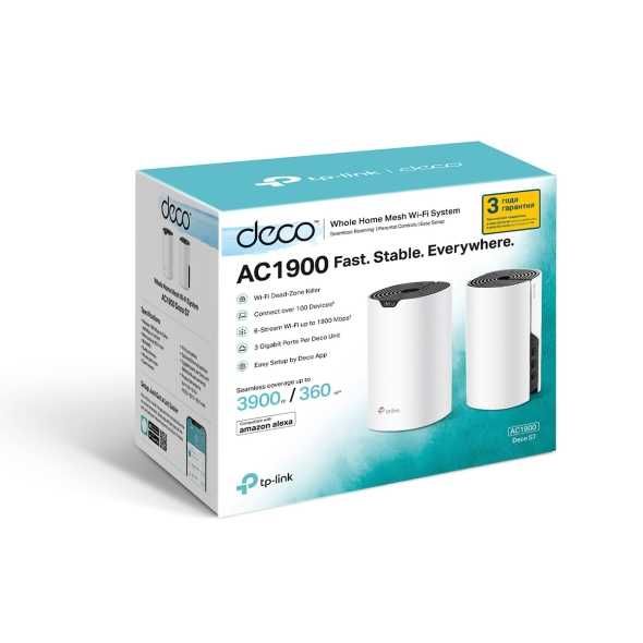 Wi-Fi роутер Tp-link Deco S7 (2-pack) Двухдиапазонный гигабитный