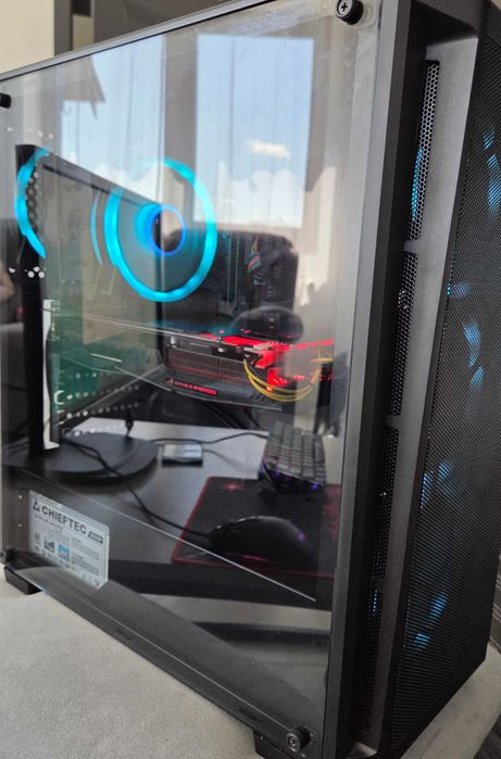 PC Gaming i5 9500-6core /RX580-8GB ddr5 / 16GB DDR4+ SSD + HDD + Monitor 24” + Tastatură + Mouse