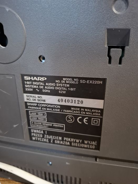 Sistem audio Sharp SD-EX220  1 bit high fidelity!