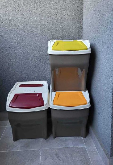 set de 3 cosuri de gunoi