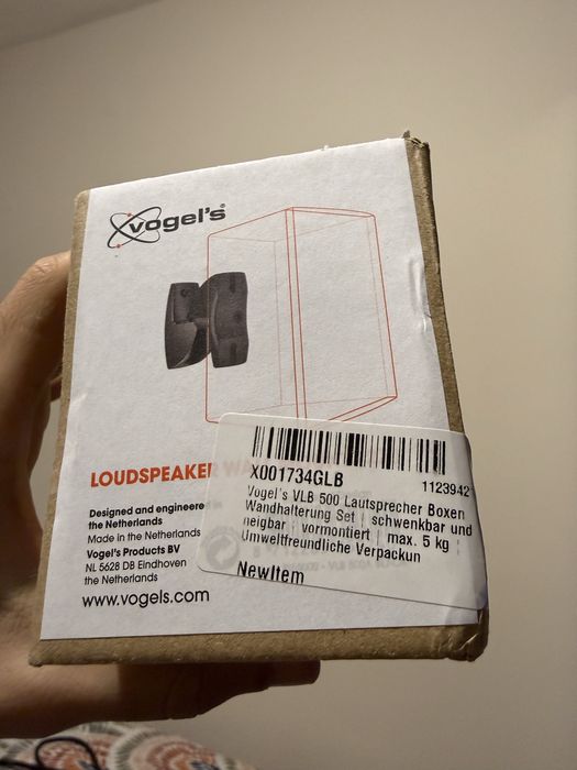 Стойка за тонколони за стена Vogel's VLB 500 високоговорители до 5кг