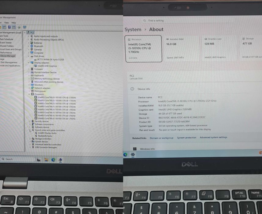 Laptop Dell Latitude 5310 - gen 10