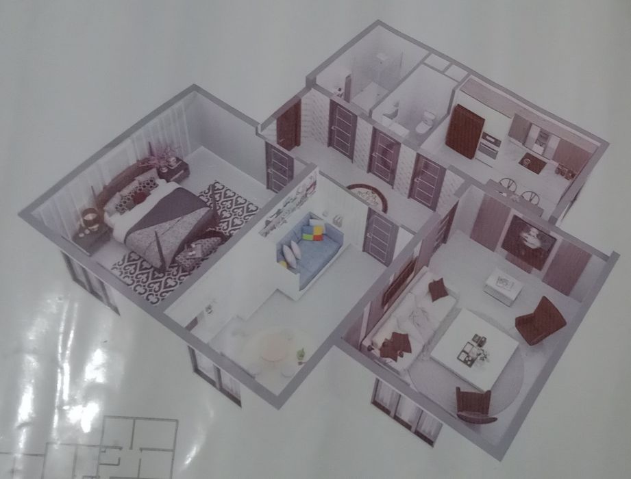 Срочно продаётса 3х комнатная квартира