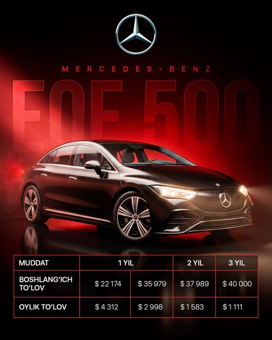 Mercedes EQE 500 | YANGI / НОВЫЙ | Probegsiz / Без пробега | Full
