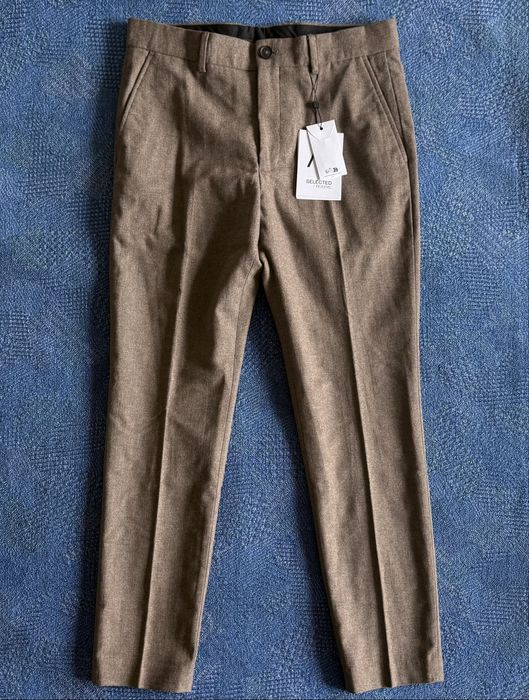 43% вълна Selected Homme Wool Trousers мъжки панталони - 32