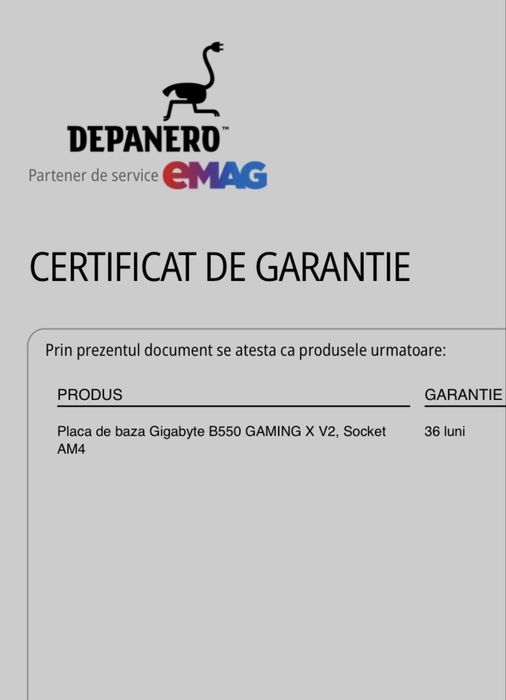 Placa de baza Gigabyte B550 Gaming X V2 (rev. 1.3) – In garantie