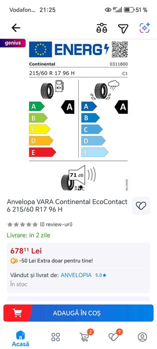 Continental EcoContact 6 Dot 11/2023