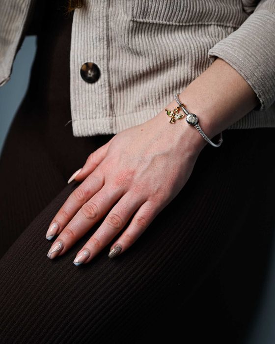 Пандора талисман  златен ключ с крила -Pandora charms -подарък Пандора