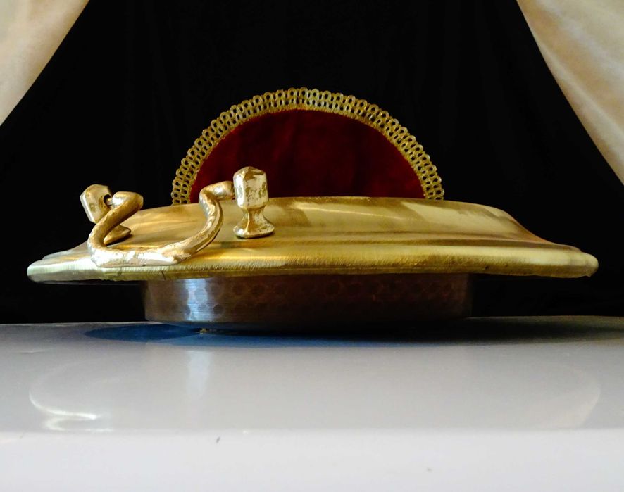 Медно барбекю на дървени въглища 3 кг.,мангал.