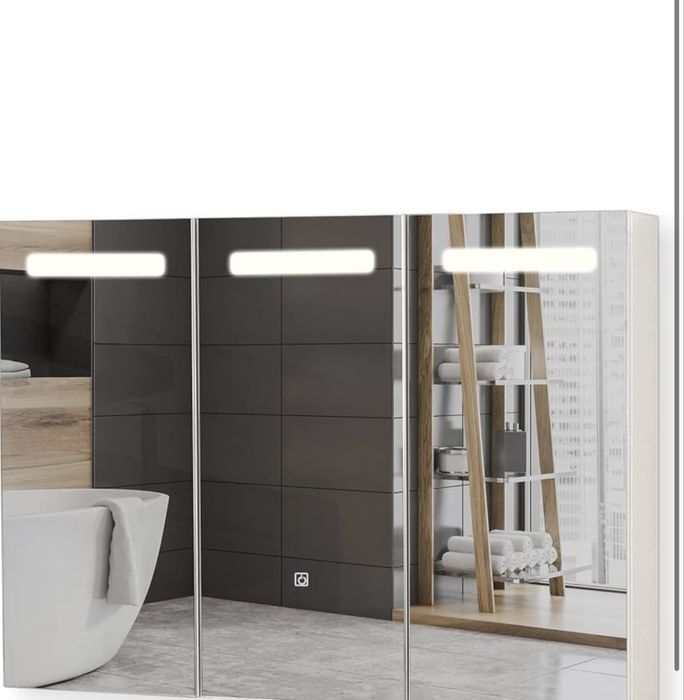 Огледално шкафче за баня Aquamarin® с LED осветление