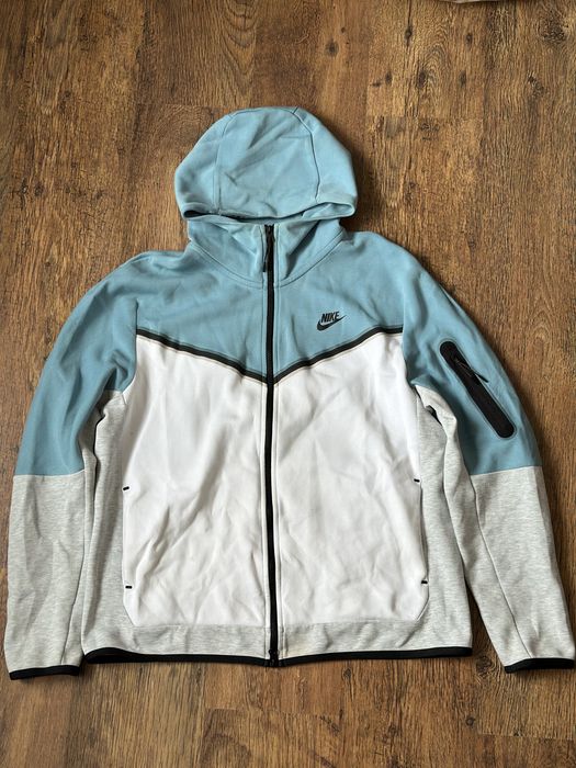 Nike fech fleece tracksuit baby blue светло син