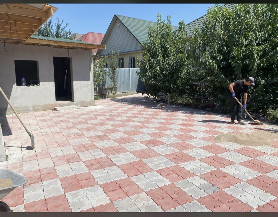 Укладка брусчатки