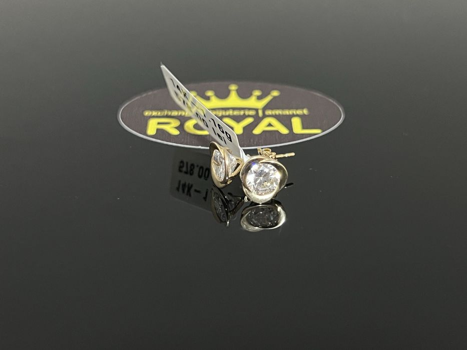 Bijuteria Royal CB : Cercei copil aur 14K 1,16 grame