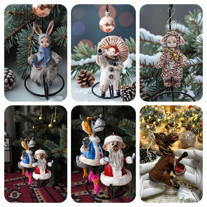 Продам ёлочные игрушки ручной работы