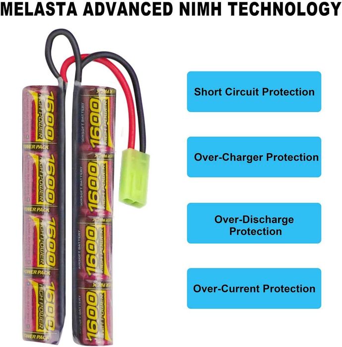 Baterie airsoft Melasta NiMH 9.6V