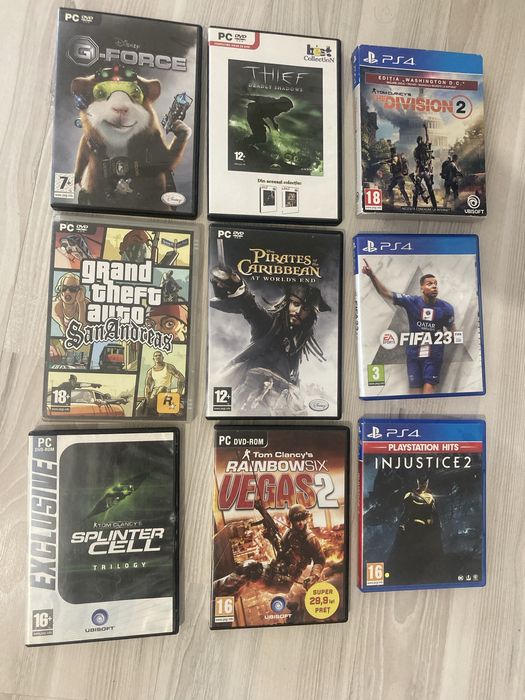 Jocuri PC si PS4 - colectie variata