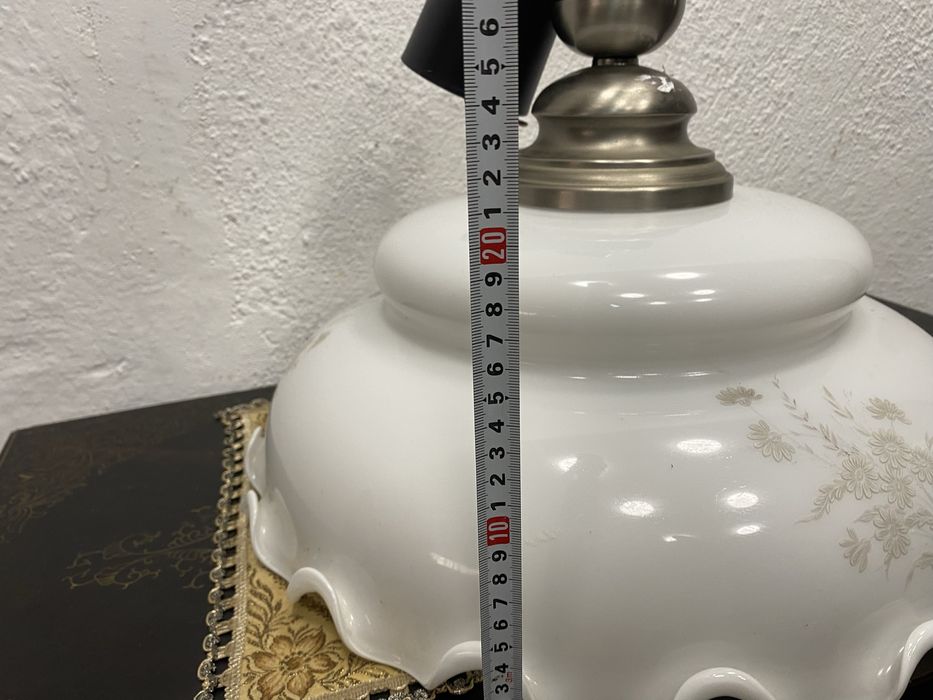 Винтидж полилей от млечно стъкло от Германия