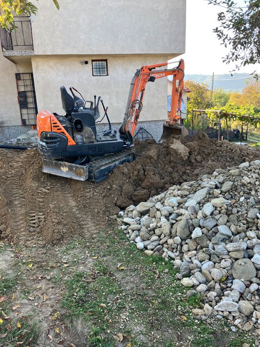 Услиги с мини багер,и самосвал