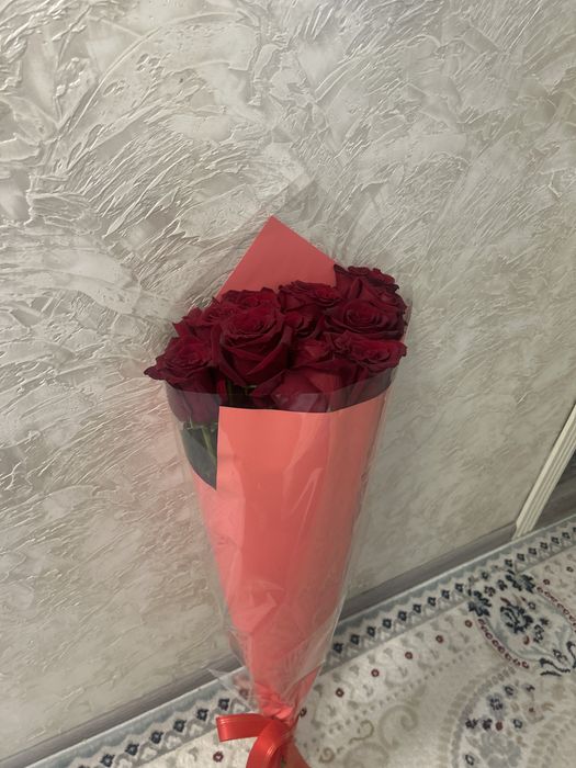 свежие красные розы