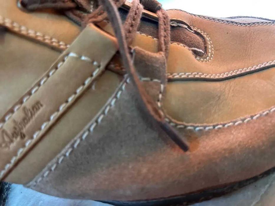 НОВИ Мъжки обувки Australian Footwear — Номер 50 (Стелка 33 см) — Естествен велур