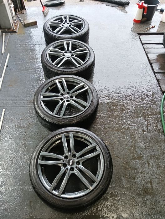 Jante BMW Audi 19 " 5x112 cu cauciucuri Bridgetstone M+S dot 23  225/45R19
