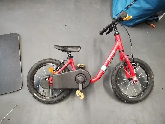 Bicicletă 2 în 1 Discover 500 14" roșu copii - (SecondHand) Decathlon