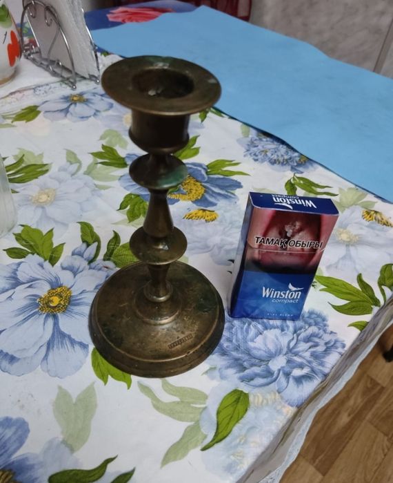 Подсвечник пр СССР, Латунь!
