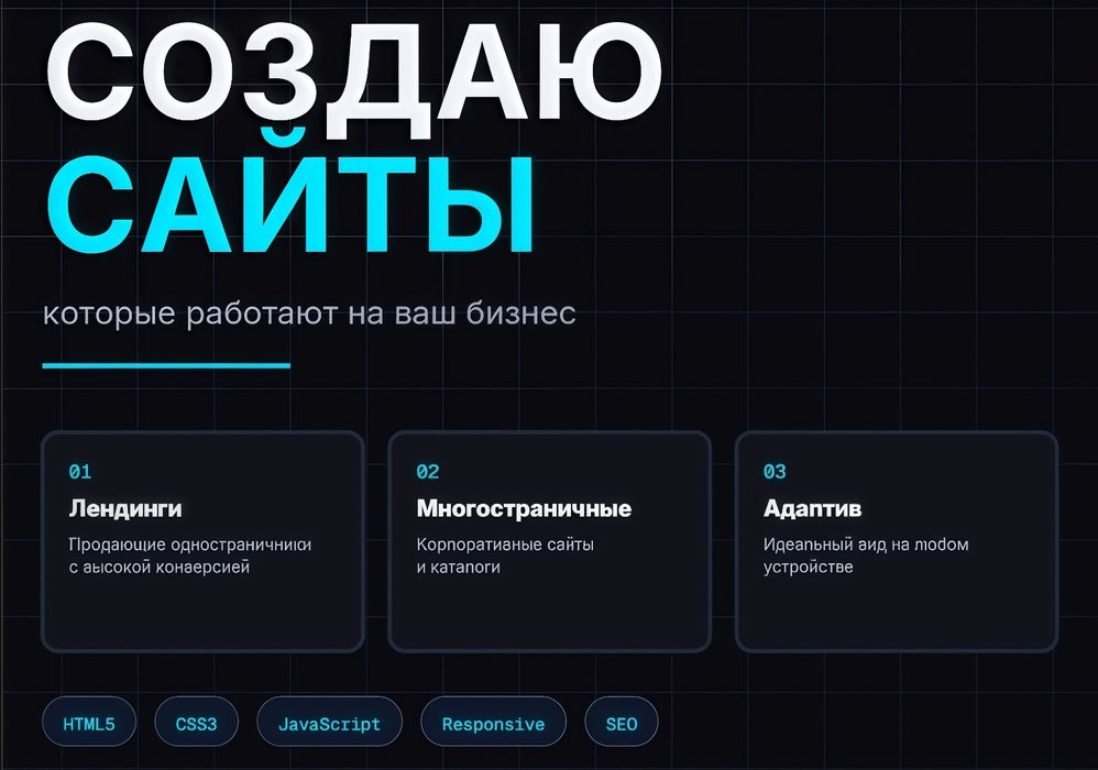 Создание сайтов и программ