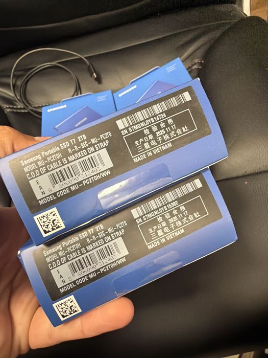 Vand ssd extern samsung t7 2tb nou sigilat original