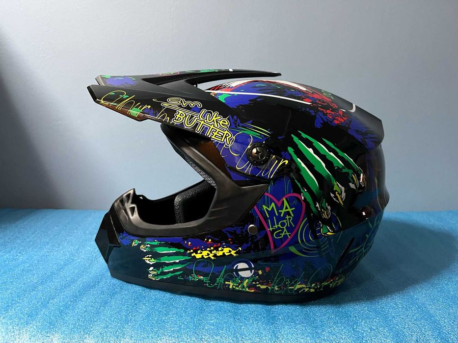 Casca Moto Enduro Cross ATV S M L XL Model 4 Cagula Cadou