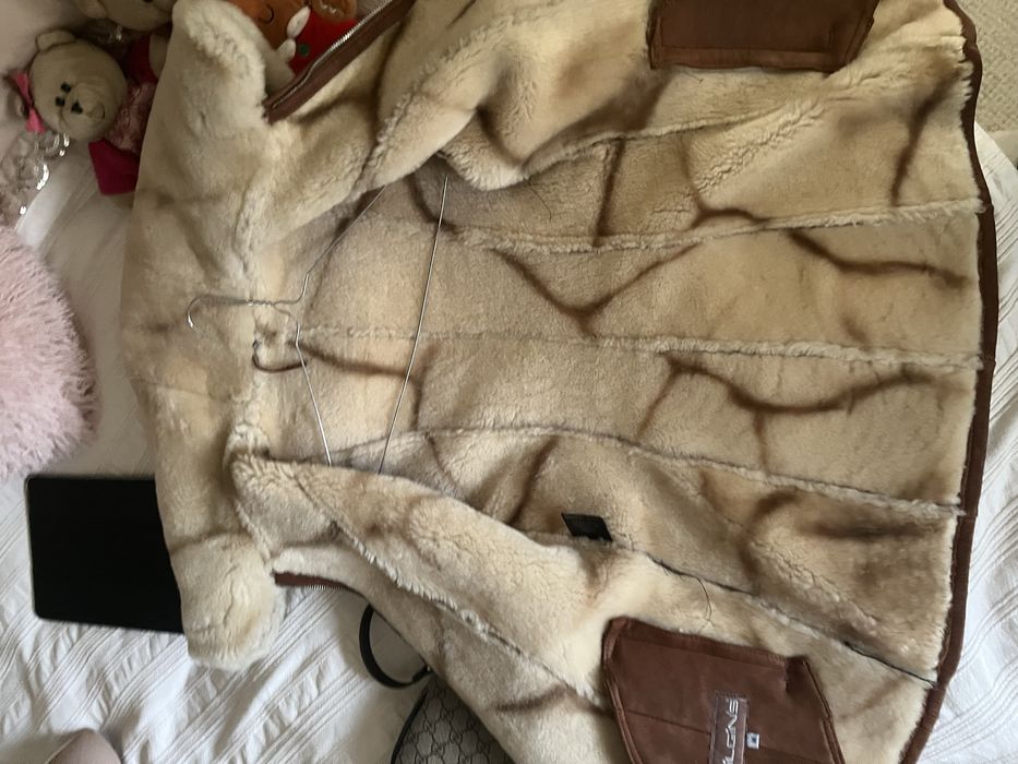 Cojoc shearling BILGIN’S cu gluga mare - piele miel, marimea M