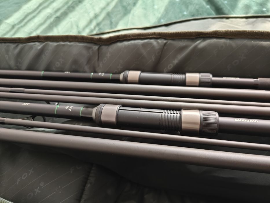 Vând 4 lansete crap Shimano TX 1A, lungime 3.66 cu 3.5 lbs