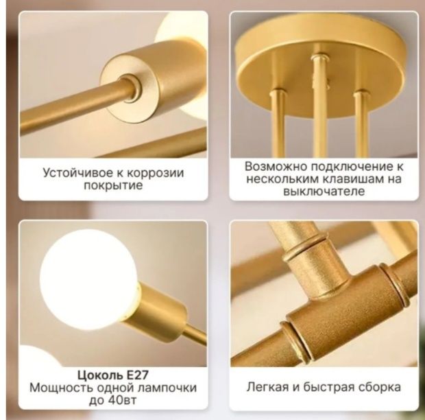 Люстры потолочные стиль лофт Алматы.
