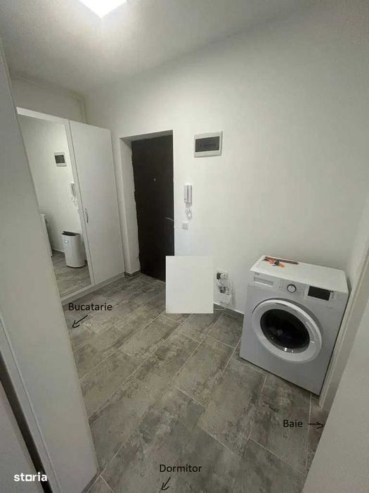 Apartament 1 camera, curte 40mp, loc de parcare