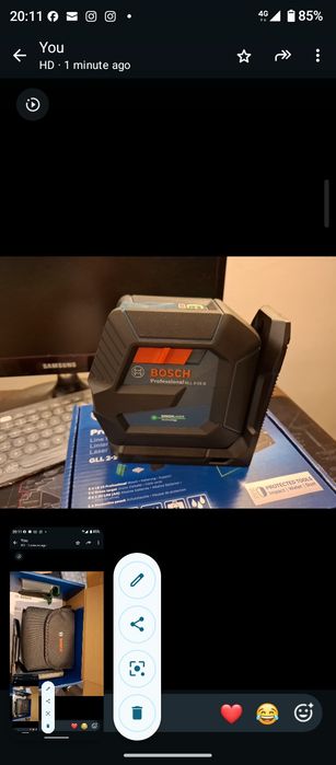 Vând nivela laser Bosch GLL 2-15